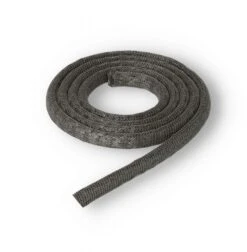 Brunner Ofendichtung | Strickschnur 11mm Schwarz VA-umflochten | Meterware