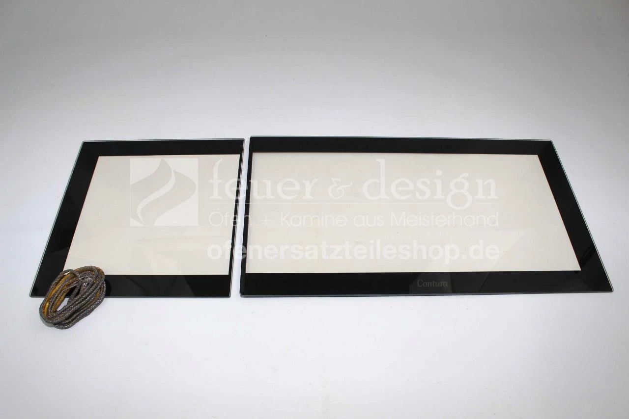 Contura Serie I40 Kaminscheibe | Türglassatz | (für Schiebetür Links) 3 Contura Serie I40 Kaminscheibe | Türglassatz | (für Schiebetür Links)