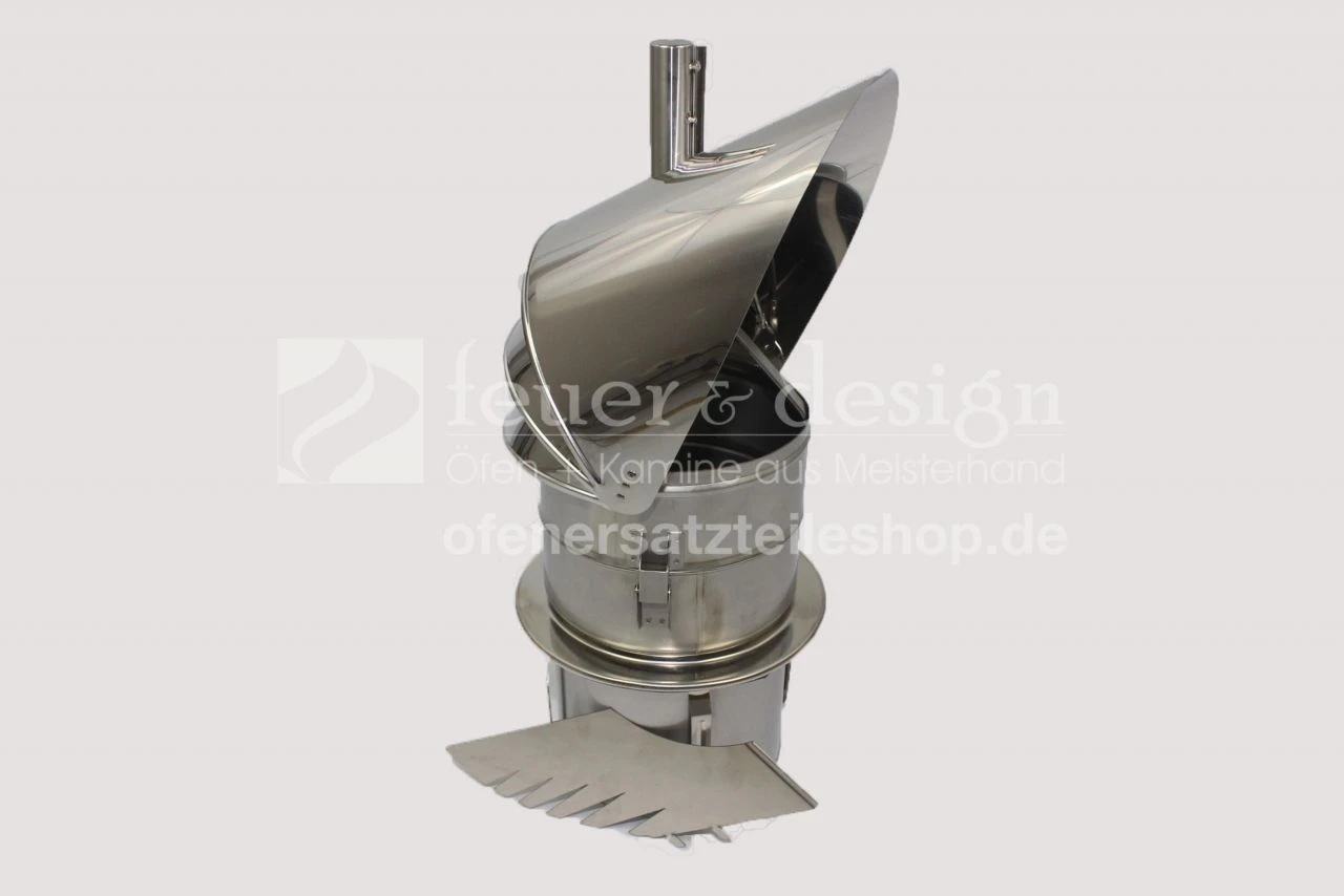 Edelstahl-Schornsteinhaube DN 180 Mm | Schornsteinaufsatz Rotowent Dragon 2 3 Edelstahl-Schornsteinhaube DN 180 Mm | Schornsteinaufsatz Rotowent Dragon 2