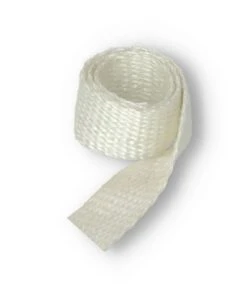 Flachdichtung I Gewebeband I Glasfaserband 50 X 2 Mm | Weiß | Meterware