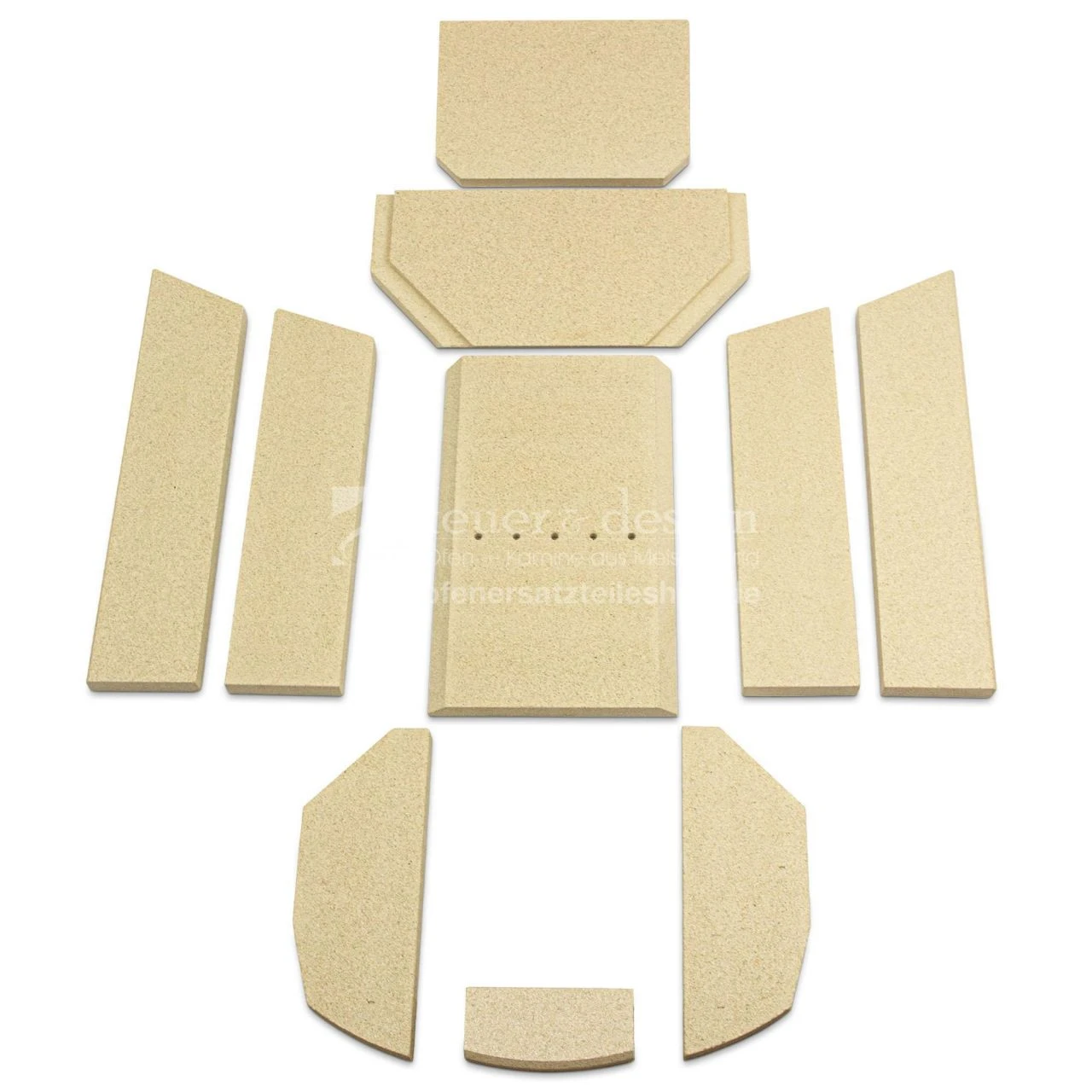 Oranier Feuerraumauskleidung | Vermiculitesatz | Polar 6 Serie 2 Ab 06/2007 Und Pori 7 | 10-teilig 3 Oranier Feuerraumauskleidung | Vermiculitesatz | Polar 6 Serie 2 Ab 06/2007 Und Pori 7 | 10-teilig