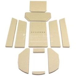 Oranier Polar 8 Feuerraumauskleidung | Vermiculitesatz | Serie 3 Ab 07/2007 | 11- Teilig