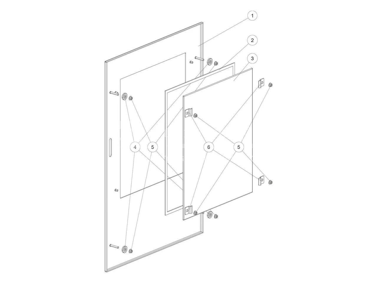 Rika Contina Seitenverkleidung Glasdekor Schwarz Rechts Komplett | B18423 7 Rika Contina Seitenverkleidung Glasdekor Schwarz Rechts Komplett | B18423 – Bild 5