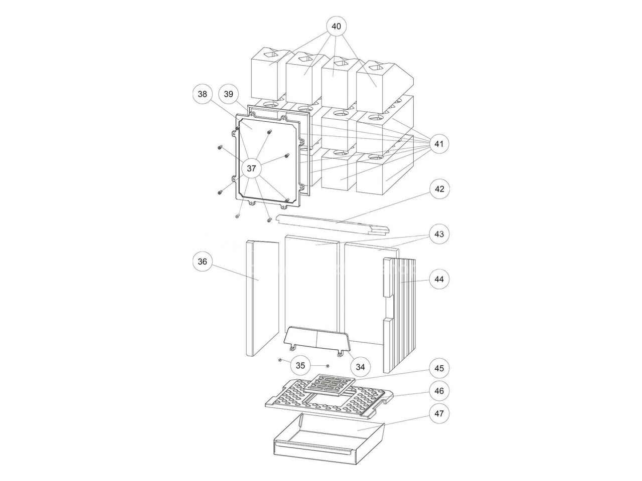Rika Contina Seitenverkleidung Glasdekor Schwarz Rechts Komplett | B18423 3 Rika Contina Seitenverkleidung Glasdekor Schwarz Rechts Komplett | B18423