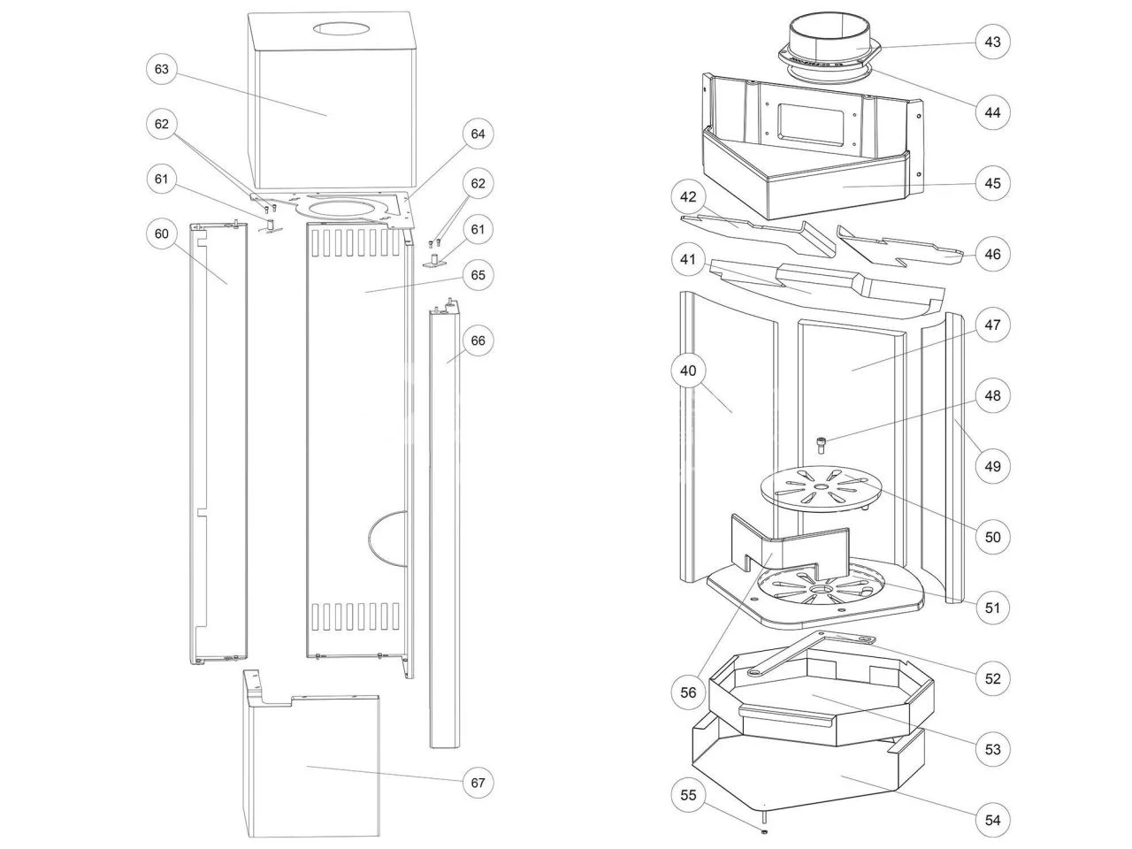 Rika Forma Feuerraumtür Guss, Schwarz | B17568 5 Rika Forma Feuerraumtür Guss, Schwarz | B17568 – Bild 3