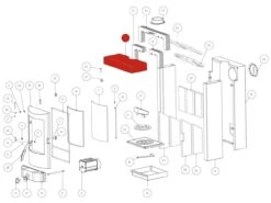 Rika Fox Deckel Vulcano Red | Z34099