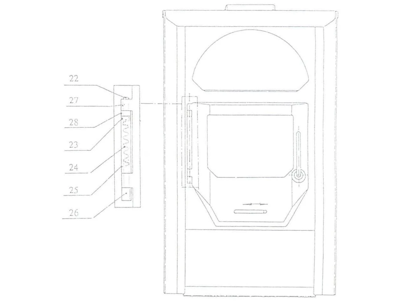 Rika Gamma Scharnier Oben | B10008 3 Rika Gamma Scharnier Oben | B10008