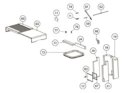 Rika Topo Seitenverkleidung Rechts, Variante Tastendisplay | B16180