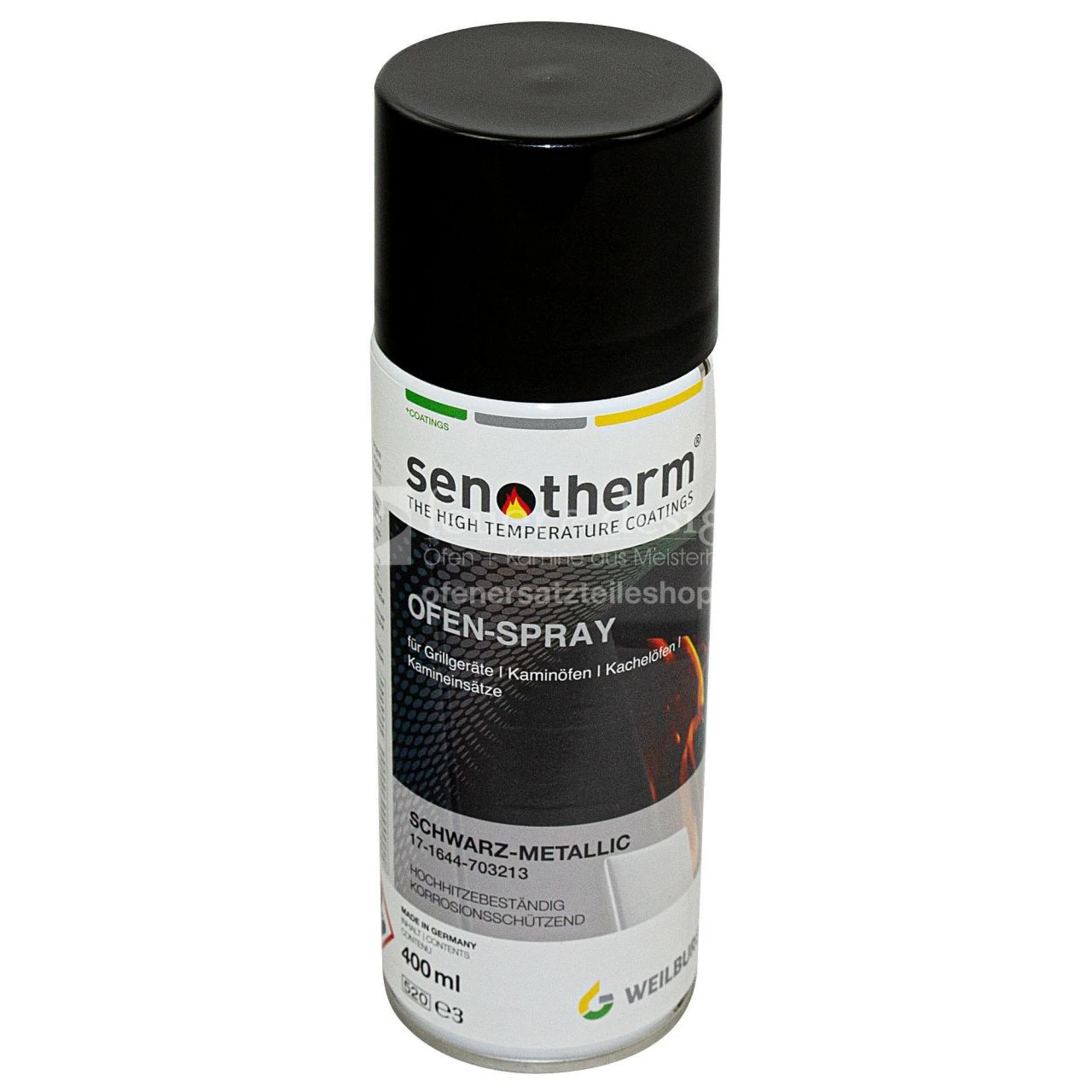 Ofenlack Schwarz-metallic | Senotherm | 400 Ml 3 Ofenlack Schwarz-metallic | Senotherm | 400 Ml