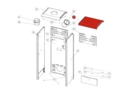 Rika Back Deckel AH Komplett | B18421